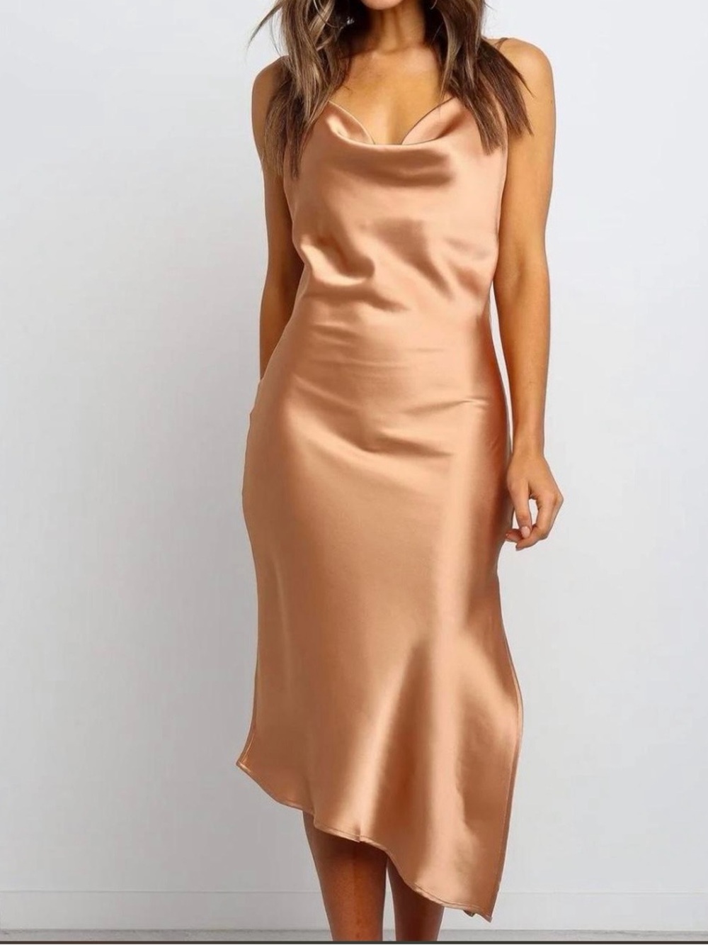 Stunning Petal & Pup Champagne Gold Cypress Dres 2  -NWOT